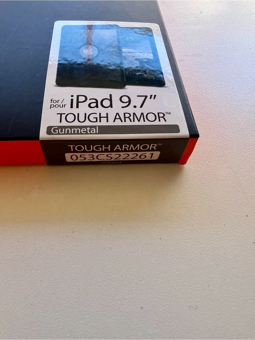 Spigen Tough Armor iPad 9.7 Case - Black and Orange Packaging